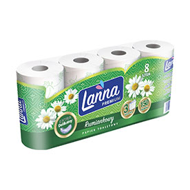 Lanna Premium Papier toaletowy rumiankowy 8 rolek