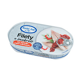 Master Fish Filety z makreli w sosie paprykowym 170 g