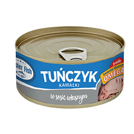 Master Fish Tuńczyk kawałki w sosie własnym 170 g