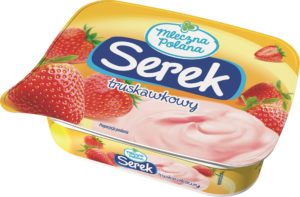 Mleczna Polana Serek homogenizowany truskawkowy 150 g