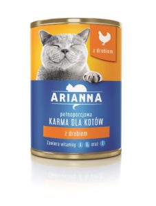 Arianna Karma dla kotów z drobiem 415 g