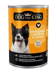 Dog The King Karma dla psa z kurczakiem i jagnięciną w galarecie 415 g