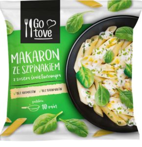 Go tove Makaron ze szpinakiem z sosem śmietanowym 450 g