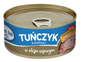 Master Fish Tuńczyk kawałki w oleju sojowym 185 g