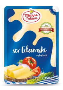 Mleczna Polana Ser edamski w plastrach 150 g