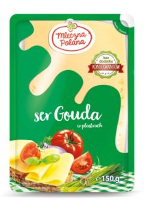 Mleczna Polana Ser gouda w plastrach 150 g