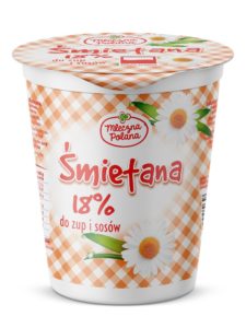 Mleczna Polana Śmietana 18% 400 g