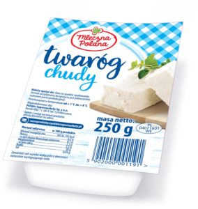 Mleczna Polana Twaróg chudy kostka 250 g